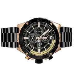 GENERICO - Reloj G-force H3840g Cronografo Funcional Acero + Estuche