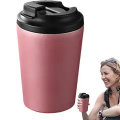 GENERICO - Vaso Térmico Café 350ml Acero Inoxidable Portátil Antifugas, Conserva Frío y Calor Por Horas