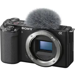 SONY - Cámara ZV-E10 4K Mirrorless Sólo Cuerpo + Memoria 64Gb de 100Mbs + Bolso