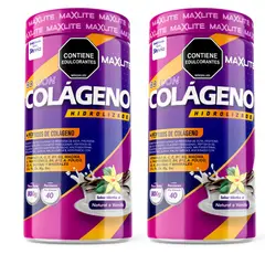 GENERICO - MaxLite Pack x2 Colágeno 800g Vainilla Nutrición Completa y Rutina Constante