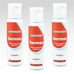 GENERICO - Derman Mascarilla Íntima x3 30ml Hidratación Limpieza Suave y Confort Diario