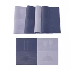 CRISTAL - Set x6 Individuales Dihour Placemat 2115INDIVIDUAL-AzulGris