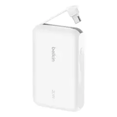 BELKIN - Power Bank 10000 Mah- 20w Cable Usb C Integrado Blanco