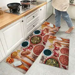 MITAPETE COM - Tapetes Cocina Absorbentes Antideslizantes Set X 2 Lavable Multicolor