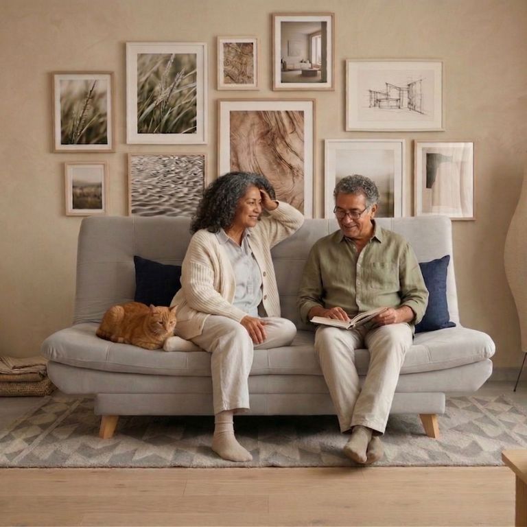Imagen de Sofá Cama Tipo Coral Gris Plata + 2 Cojines