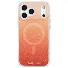 CASE MATE - Estuche Compatible con iPhone 17 Pro Max Casemate Sheer Twinkle MagSafe Naranja