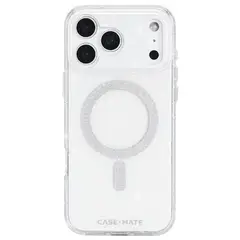 CASE MATE - Estuche Compatible con iPhone 17 Pro Max Casemate Sheer Twinkle MagSafe Silver