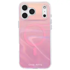 CASE MATE - Estuche Compatible con iPhone 17 Pro Max Casemate Peach MagSafe Soap Bubble