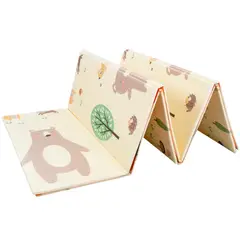 GENERICO - Tapete Infantil Plegable Acolchado para Juego y Gateo Diseño Animales