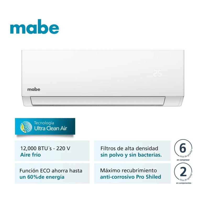 Aire Acondicionado 12000 BTU MMT12CDBWCC32EC1