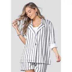 MARKETING PERSONAL - Blazer Mujer Estampado Mp 114223