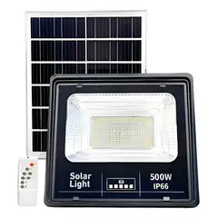 GENERICO - Reflector LED Solar 500W Jortan + Panel y Control