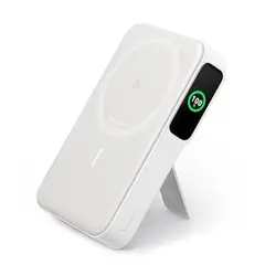 ANKER - Batería Portátil Power Bank MagGo 10000mAh MagSafe15W USB-C27W Smart Display+ Stand - Blanco