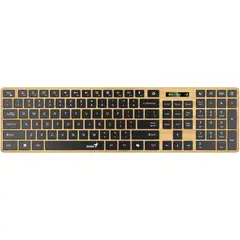 GENIUS - Teclado Inalambrico Madera SlimStar 7250BT Bluetooth + Dual Mode 2.4GHz