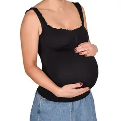 RITCHI - Kit x2 Camiseta Materna Cómoda, Elástica y Versátil para Embarazo