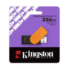 KINGSTON - Memoria Usb 3.2 Datatraveler Exodia S 256Gb