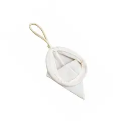 GENERICO - Colador de Tela Reutilizable con Mango Metálico N.15-Blanco
