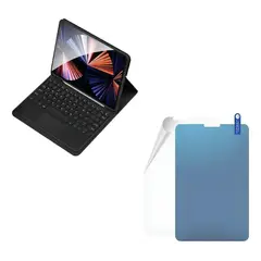 GENERICO - FORRO ESTUCHE TECLADO TRACK PAD PARA XIAOMI REDMI PAD PRO 12.1 + PAPER LIKE NEGRO