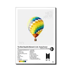 PRINTKING - Cuadro BTS - The Most Beautiful Moment in Life, Young Forever - 2016 42x30cm A3 Afiche Póster