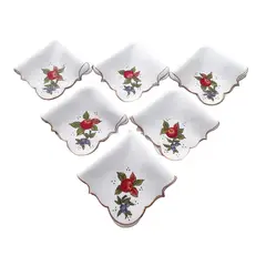 ARTESANAL - SERVILLETAS EN TELA LINO DE 32X32 CM X 6 UNIDADES