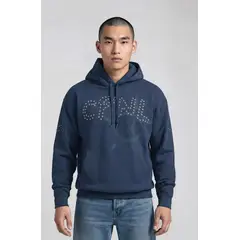 KOAJ - Buzo oversize azul oscuro con capota y arte de Timø Hombre