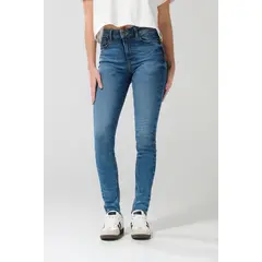 KOAJ - Jean push up azul con realce, bolsillos y tiro alto Mujer