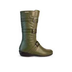 SANTORINI - BOTAS PARA MUJER LEILA CUERO VERDE