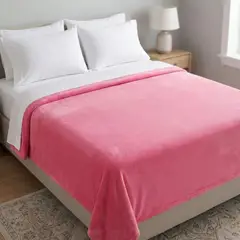 GENERICO - Cobija Termica Piel De Cisne Doble Suave y Gruesa. Rosa