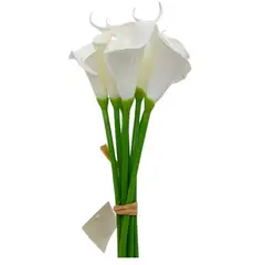 GENERICO - Set de 2 Bouquets De Cartucho Blancos Artificiales Decorativos