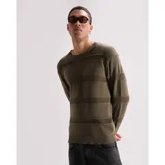 SEVEN SEVEN - Saco Tejido Con Diseño Texturizado Para Hombre Verde