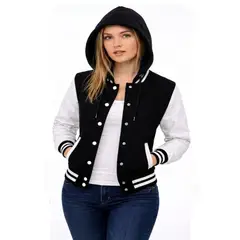 URBANISTA - CHAQUETA PARA MUJER TIPO BEISBOLERA CON CAPOTA
