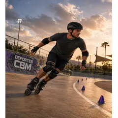WONDER SPORT - PATINES EN LINEA SEMI PROFESIONAL WONDER NEGROS TALLA L 39-42