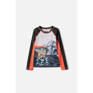 STAR WARS - Camiseta de baño de Mandalorian multicolor para niño