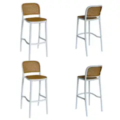DISTRIONLINE - Set X4 Sillas De Barra Solea