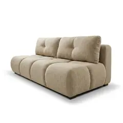 GENERICO - Mueble Para Sala Pequeño 2 Puestos Color Beige Moderno