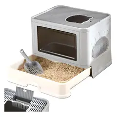 CHINA - Caja De Arena Arenero Para Gatos Grande Plegable Hogar