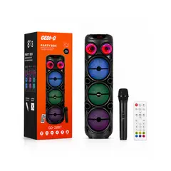 GENERICO - Parlante Torre Bluetooth Gedi-G GD-2887 Negro 8x3