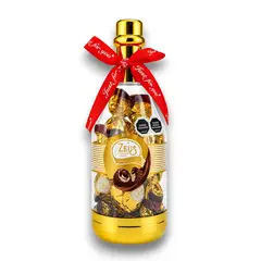 ZEUS - Botella Pequeña Rellena de Bombones de Chocolate X42g
