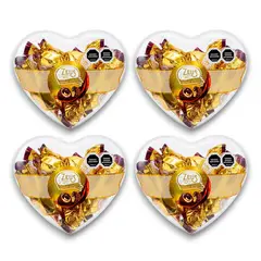 ZEUS - Corazon Relleno de Bombones de Chocolate 4und X56g