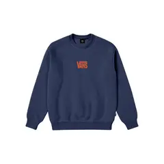 VANS - Buzo Niño STRETCH LOGO CREW Azul