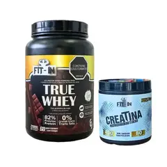 GENERICO - Combo Proteína True Whey 2.4 kg + Creatina 400 g - Suplemento para Fuerza y Masa Muscular / 2400g