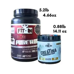 GENERICO - Combo proteína Pure Whey Pro 2.4 kg + Creatina 400g - Suplemento para fuerza y recuperación muscular
