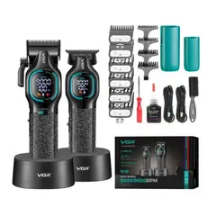 GENERAL - Kit Cortadora + Patillera VGR V-886 S2 Profesional Turbo 9000RPM 200 MIN Uso