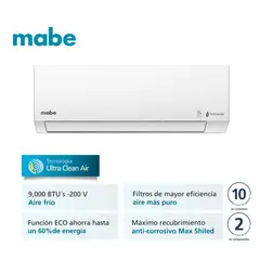 MABE - Aire Acondicionado Inverter 220v 9000 BTU MMI09CDBWCCC1