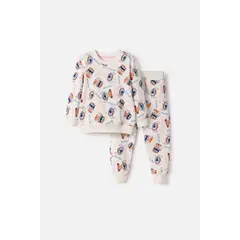 DISNEY - Conjunto de Stitch y Capybara multicolor para niña 2T a 6T