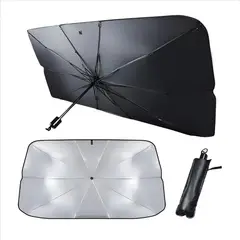 GENERICO - Sombrilla Parasol para Carro con Proteccion Solar 6 Capas Parabrisas Resistente