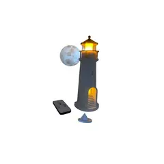MAZUGI - Lámpara Faro Proyector Luna Parlante LED Recargable USB