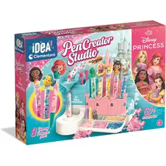CLEMENTONI - Juego Princesas Disney Crea Bolígrafos Personalizados Niños