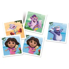 CLEMENTONI - Juego De Memoria Dora La Exploradora Para Niños Niñas