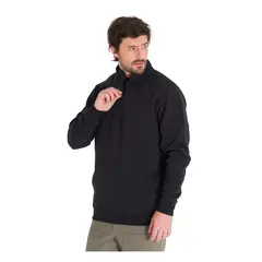 CAT - Buzo Hombre MIDWEIGHT QUARTER ZI Negro